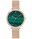 Montre Femme ELARA Cadran Vert Bracelet Acier milanais Dor-