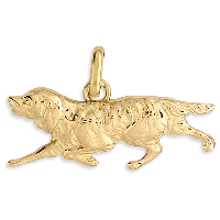 pendentif chien de chasse P1718