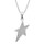 COLLIER ARGENT RHODI� ETOILE