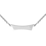 Collier argent rhodie   graver