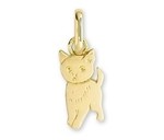 Pendentif Chat Or jaune 18 carats