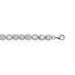 Bracelet argent oxydes blancs