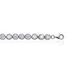 Bracelet argent oxydes blancs