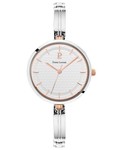 Montre Femme PRETTY Cadran Blanc Bracelet Acier Argent