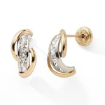 DEMI-CREOLE OR 375 BICOLORE 1RANG OZ