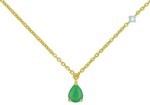 COLLIER OR JAUNE EMERAUDE  MCS30676-10