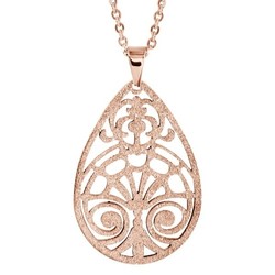 Collier acier pendentif PVD