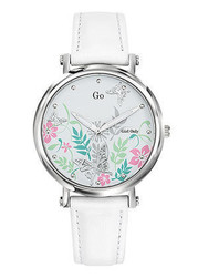 Montre fantaisie femme bracelet cuir rose