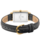 Montre Femme ARIANE Cadran Noir Bracelet Cuir Noir