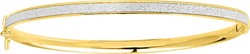 Bracelet Jonc Glitter or 9 carats